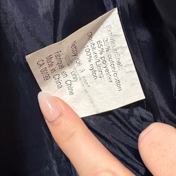 Navy, Green, and Red Trench Coat *FADED* Niccolini - Picture 7 of 8